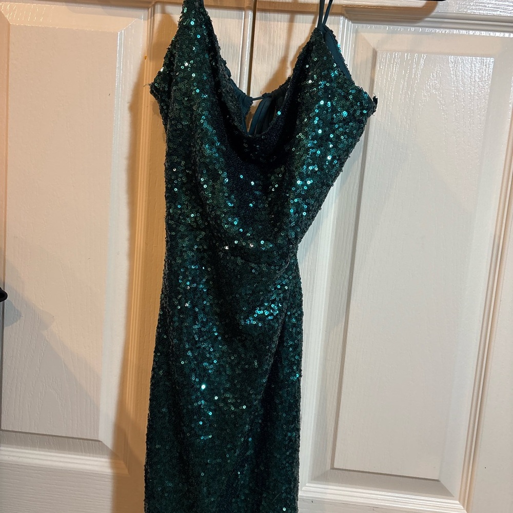 Windsor Teal Sequin Mini Dress
